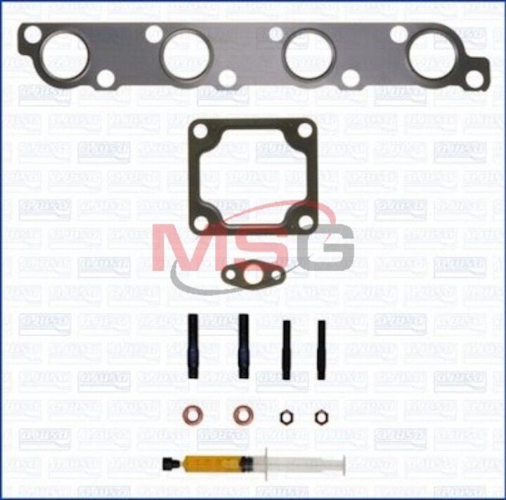 Комплект прокладок турбины FORD TRANSIT (FA_) 00-06, TRANSIT (FD_, FB_, FS_) 00-06; HYUNDAI H-1 (A1) 00-04 AJUSA JTC11554 (фото 1)