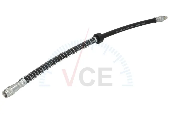 Тормозной шланг гибкий передний (длина 470мм, M10x1-M10x1) CITROEN BERLINGO, BERLINGO-MINIVAN, C2, XSARA, XSARA PICASSO, ZX, PEUGEOT 1007, PARTNER, PARTNER TEPEE AKUSAN EBHC003 (фото 1)