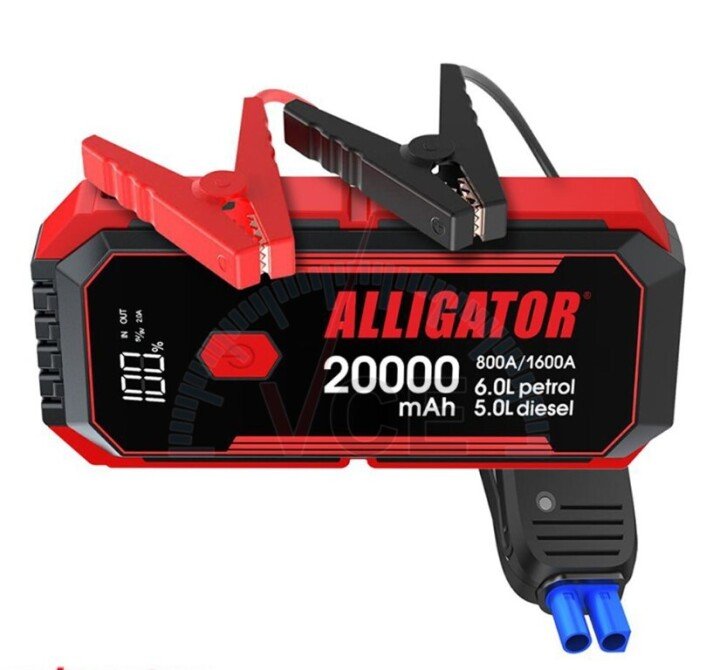 Пусковое устройство 800A/1600A 20000mAh SMART-клеммы ALLIGATOR JS843 (фото 1)