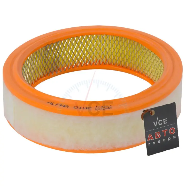 Фільтр повітряний ваз 2101-2107, 2108-09 (карбюратор) Alpha Filter Альфа0102 (фото 1)