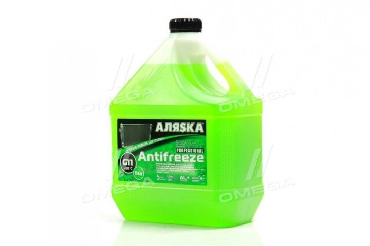 Антифриз аляска antifreeze-30 (зелений) 5кг АЛЯSКА 9008 (фото 1)