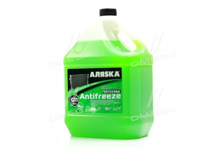 Антифриз аляска antifreeze-30 (зелений) 10кг АЛЯSКА 9009 (фото 1)