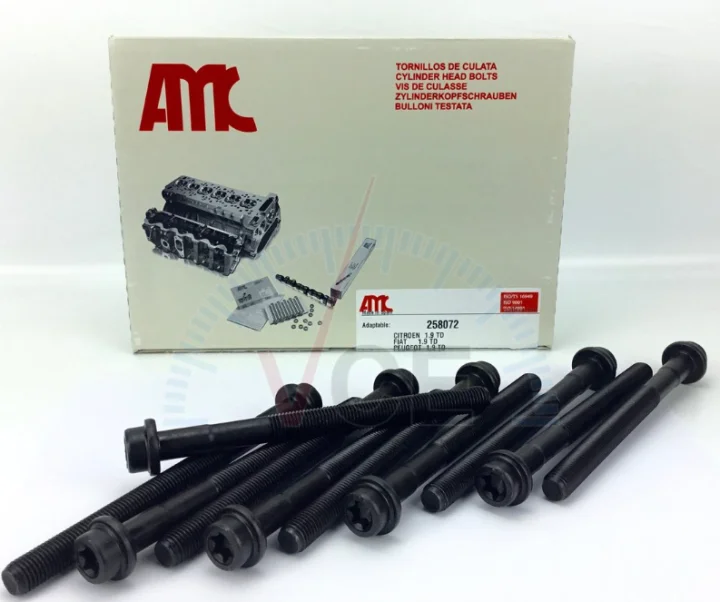 Фото 1 - К-т. болтов головки блока цилиндров (10шт.) AMC 258072 К-т. болтов головки блока цилиндров (10шт.) AMC 258072 (фото 1)