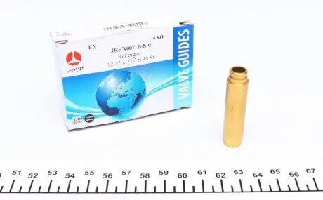 Втулка клапана направляющая (выпуск) dacia logan/renault kangoo/megane1.4/1.6 96- (12.05x7.02x48.55) AMP JREN007-B-S-0