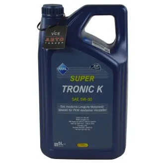 Масло моторное Super Tronic K 5W-30, 5л. ARAL 15DBCF