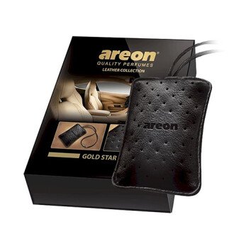 Ароматизатор на зеркало сухой мешочек Leather Collection "Gold Star" AREON ALC01