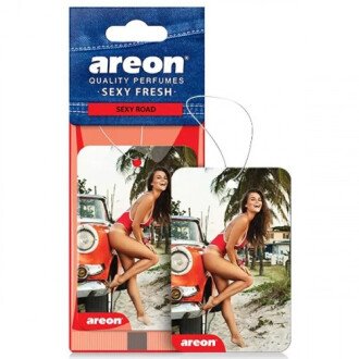 Ароматизатор на зеркало сухой Лист Sexy Fresh "Sexy Road" AREON ASF02