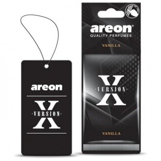 Ароматизатор на зеркало сухой Лист "X Premium" "Vanilla" AREON AXV02