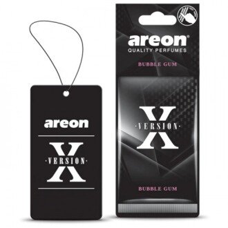 Ароматизатор на зеркало сухой Лист "X Premium" "Bubble Gum" AREON AXV03