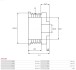 Шков генератора BO-5gr,do A0520S AS AP0139S (фото 4)