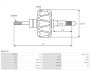 Ротор генератора BO-12V-70A, A0115. AS AR0117S (фото 2)