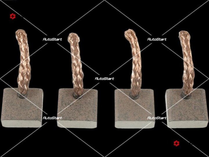 Щетки стартера bo-12v, bsx175-176 (5.0*1 2.0*11.6) AS BSX175-176(SCHUNK) (фото 1)