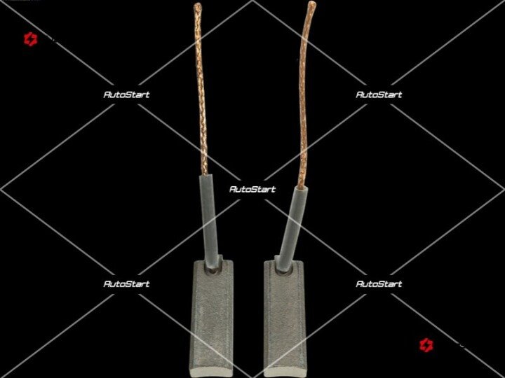 Щетки генератора bo, bx215 (5.0*8.0*24.0) 24v AS BX215(IKA) (фото 1)