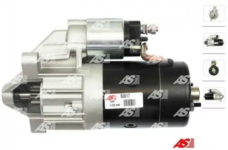 Стартер bo 12v-2.2kw-9t, 0001218157, cs8 85, citroen, peugeot AS S0017