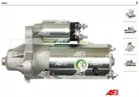 Стартер fo 12v-2.3kw-13t, 97vb11000aa, c s977, ford tranzit 2.5d AS S9001