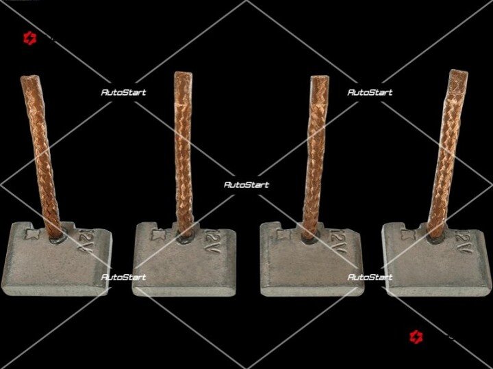 Щітки стартера bo-12v, bsx244 (4.4*19.2* 13.5) AS SB0009S (фото 1)