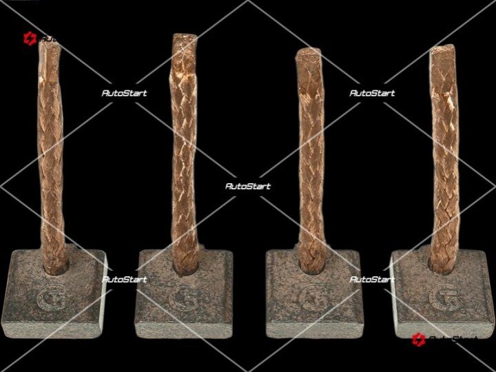Щетки стартера dr, (4.6*13.0*12.5) do sb h1005,333422 AS SB1015S (фото 1)