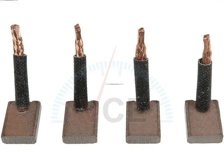 Щетки стартера mi, cg141037 (4.5*12.0*16.5) 4 отдельные щетки AS SB5003 (фото 1)