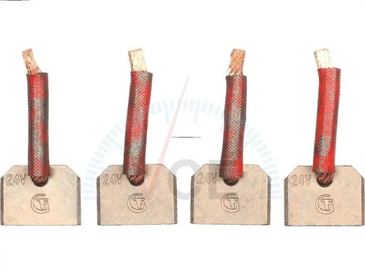 Фото 1 - Щетки стартера mi-24v, cg141102 (7.8*24. 0*18.0) AS SB5031 Щетки стартера mi-24v, cg141102 (7.8*24. 0*18.0) AS SB5031 (фото 1)