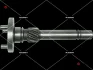 Вал шестерни редуктора стартера SG0049