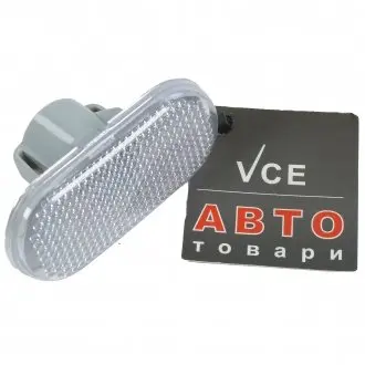 Повторювач поворотів білий renault logan (04-), sandero (08-), duster (10-) ASAM 30289