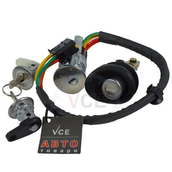 Фото 1 - Замков комплект Logan седан (замок зажигания + 2 личинки двери + личинка багажника) ASAM 30479 Замков комплект Logan седан (замок зажигания + 2 личинки двери + личинка багажника) ASAM 30479 (фото 1)