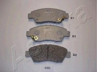 Комплект тормозных колодок, дисковый тормоз ASHIKA 50-04-435 (фото 1)