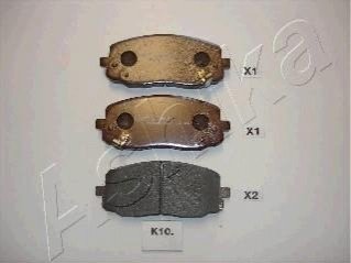 Комплект тормозных колодок, дисковый тормоз ASHIKA 50-0K-010