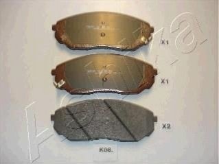 Комплект гальмівних колодок, дискове гальмо ASHIKA 50-K0-008 (фото 1)