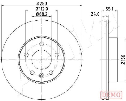 Гальмівні диски ASHIKA 60-00-0958C