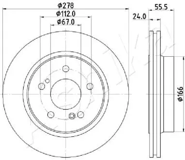 Тормозные диски ASHIKA 61-00-0506