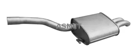 Глушитель выхлопной системы задний VW PASSAT B6 1.9D-2.0D 03.05-01.12 Asmet 03136