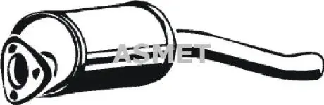 Передний глушитель, выпускная сист Asmet 04044