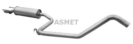 Середній глушник вихлопних газів Asmet 05.129