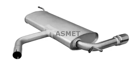 Глушник вихлопної системи задній AUDI A3, SEAT LEON 1.2-1.4-1.6 05.03-12.12 Asmet 06025