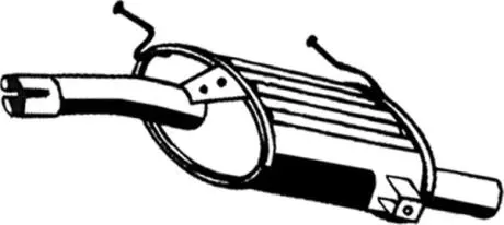 Задний глушитель, выпускная система Asmet 25012