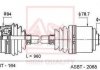 Привод правый 25x960x25 (mitsubishi lancer cs6a) AKYOTO/ASVA/AKITAKA MTR-808 (фото 1)