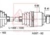 Привод правый 24x990x26 (toyota camry acv30 2.4l) AKYOTO/ASVA/AKITAKA TYXP-909 (фото 1)
