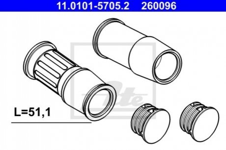 Ремкомплекти супорта ATE 11.0101-5705.2 (фото 1)