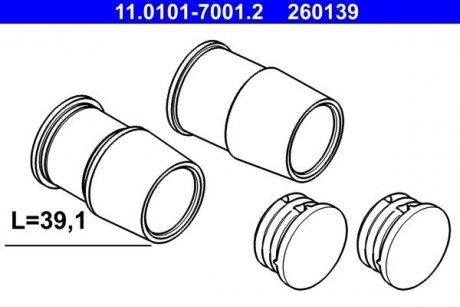 Ремкомплекти супорта ATE 11.0101-7001.2 (фото 1)