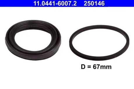 Комплект прокладок, корпус скобы тормоза ATE 11.0441-6007.2