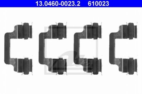 Комплектующие, колодки дискового тормоза ATE 13.0460-0023.2 (фото 1)