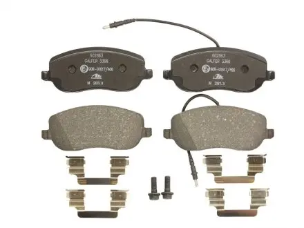 Комплект тормозных колодок, дисковый тормоз ATE 13.0460-2863.2