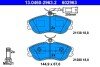 Комплект тормозных колодок, дисковый тормоз ATE 13.0460-2963.2 (фото 1)