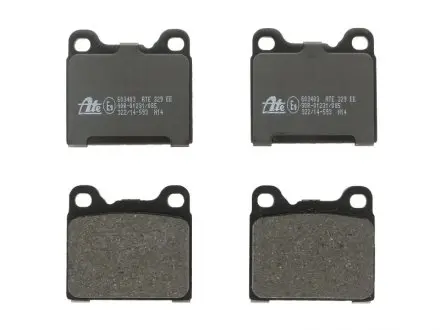 Комплект тормозных колодок, дисковый тормоз ATE 13.0460-3403.2