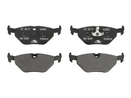 Комплект гальмівних колодок, дисковий гальмо ATE 13.0460-3803.2