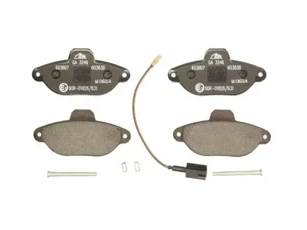 Комплект тормозных колодок, дисковый тормоз ATE 13.0460-3838.2