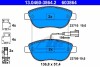 Комплект тормозных колодок, дисковый тормоз ATE 13.0460-3864.2 (фото 1)