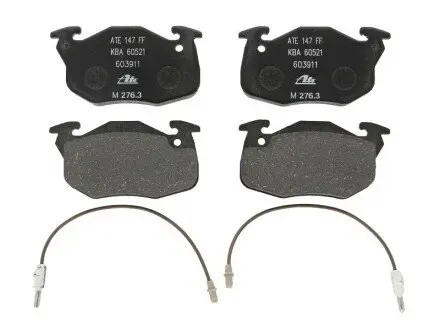Комплект тормозных колодок, дисковый тормоз ATE 13.0460-3911.2