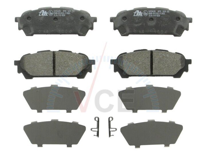 Комплект гальмівних колодок, дискове гальмо ATE 13.0460-5628.2 (фото 1)